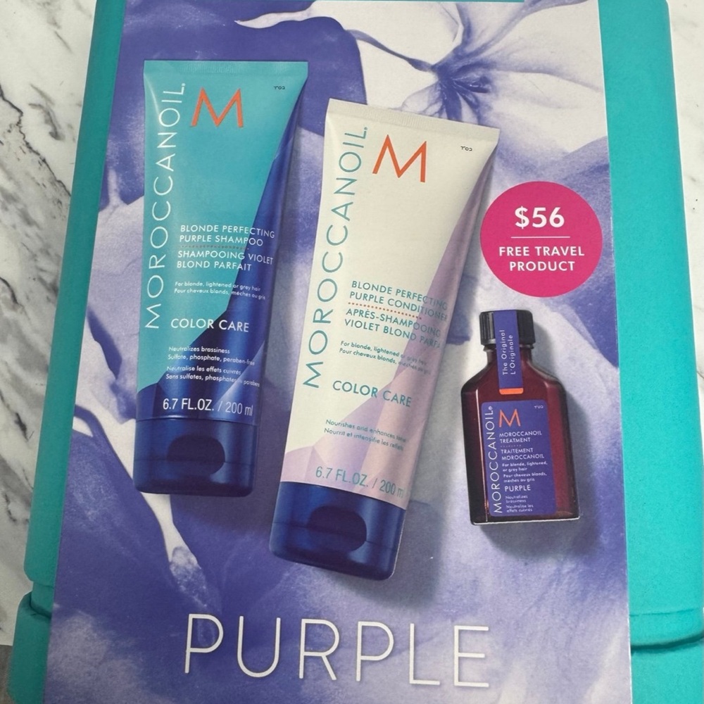 Moroccanoil Violet Hair Care Set